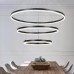 Φωτιστικό Κρεμαστό Φ40/60/80cm Στρογγυλό LED 60W 230V 6600lm CCT Dimmable 6095-A-BL